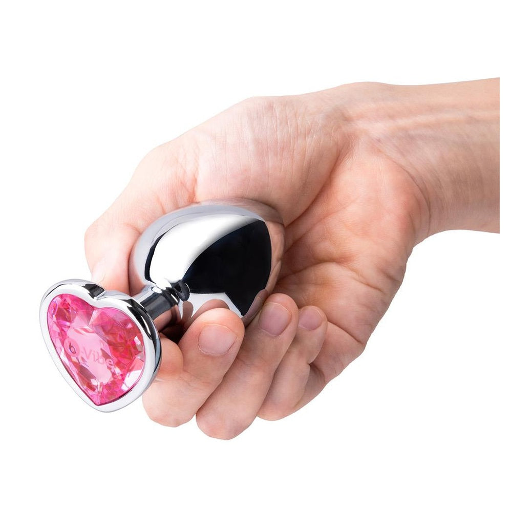 Jewel Heart Metal Butt Plug Training Set