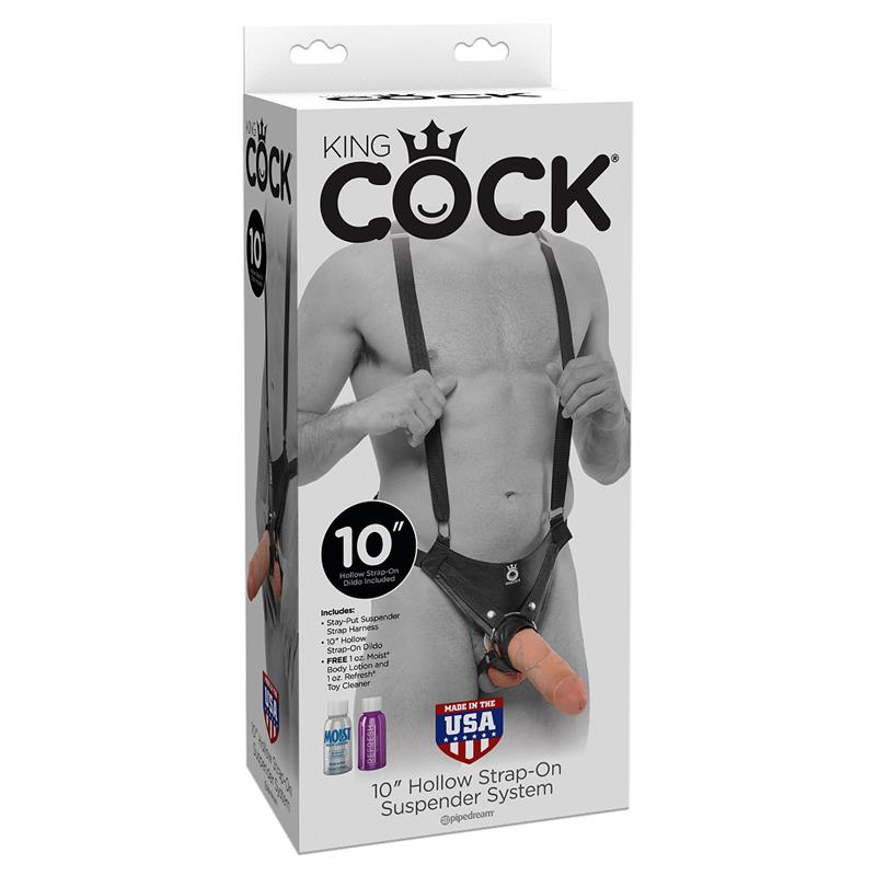 KING COCK - strap-on ontolla dildolla 25cm