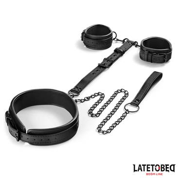 LATETOBED - kaulapanta ketjulla ja rannekahleilla