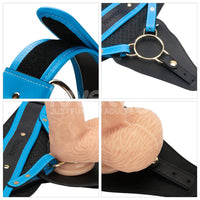 LOVETOY - Strap-on värisevällä dildolla 20cm