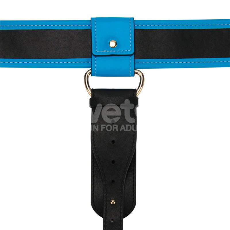 LOVETOY - Strap-on värisevällä dildolla 24cm