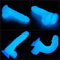 LOVETOY - pimeässä hohtava dildo 20cm