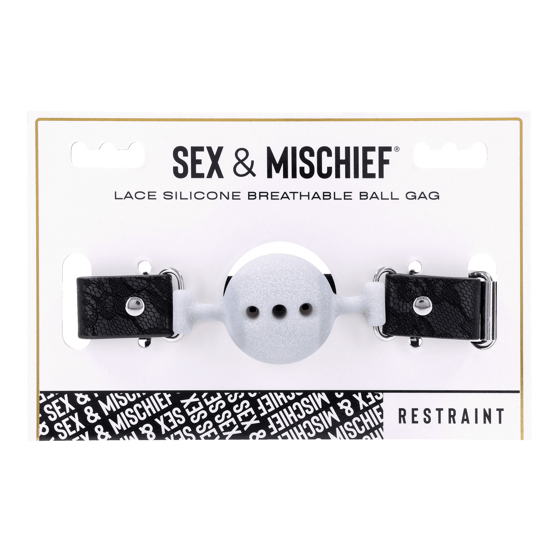 "Lace Ball Gag" pitsikoristeinen suupallo