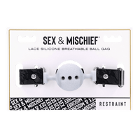 "Lace Ball Gag" pitsikoristeinen suupallo