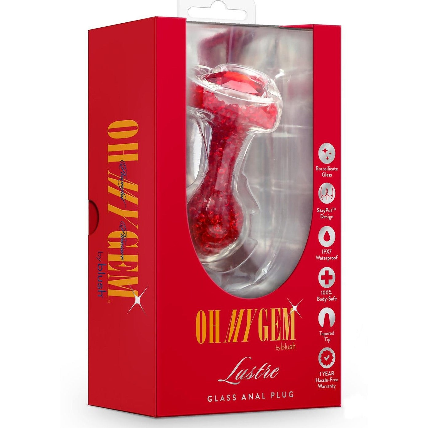 Lustre Red Anal Plug