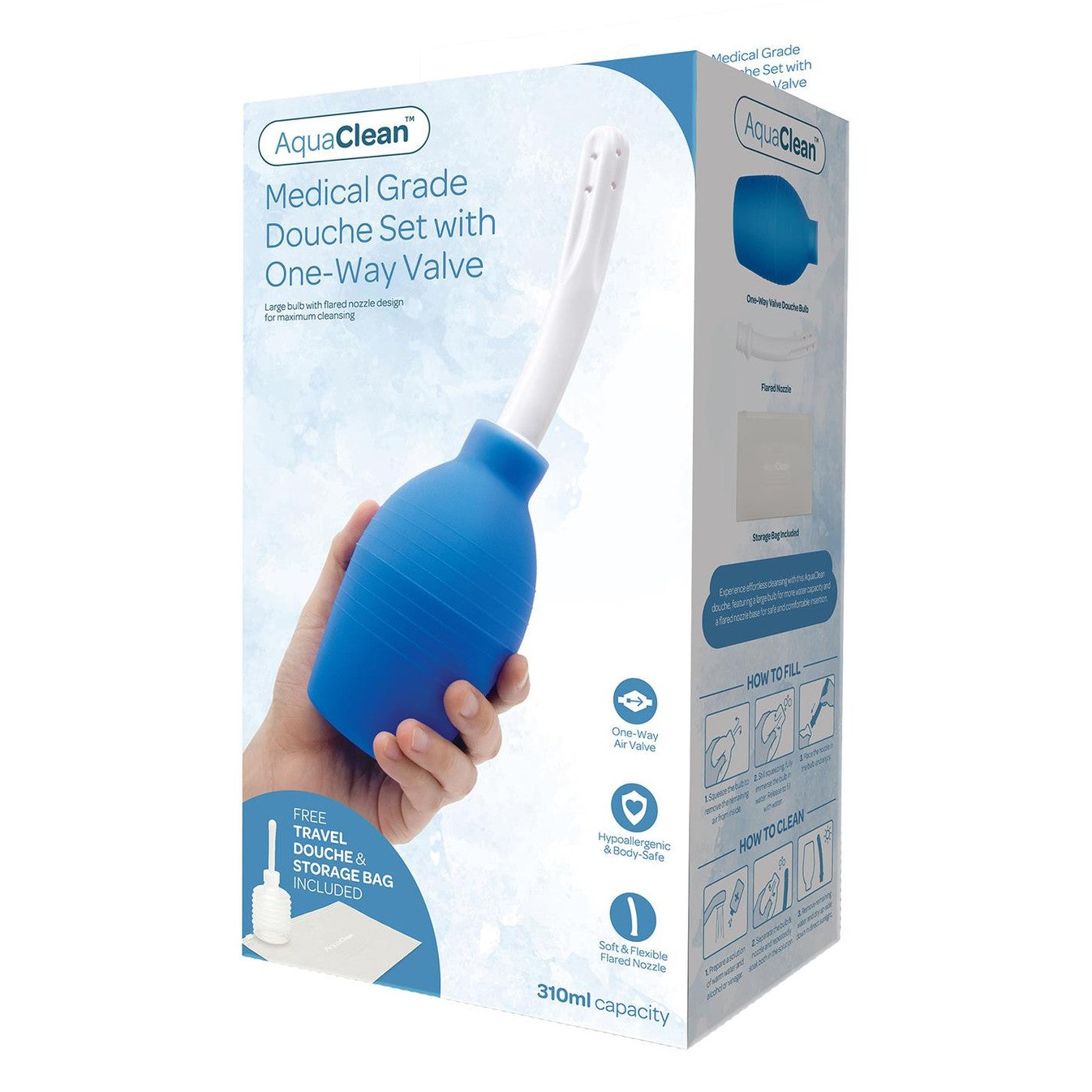 Medical Grade Douche With One Way Valve 310Ml