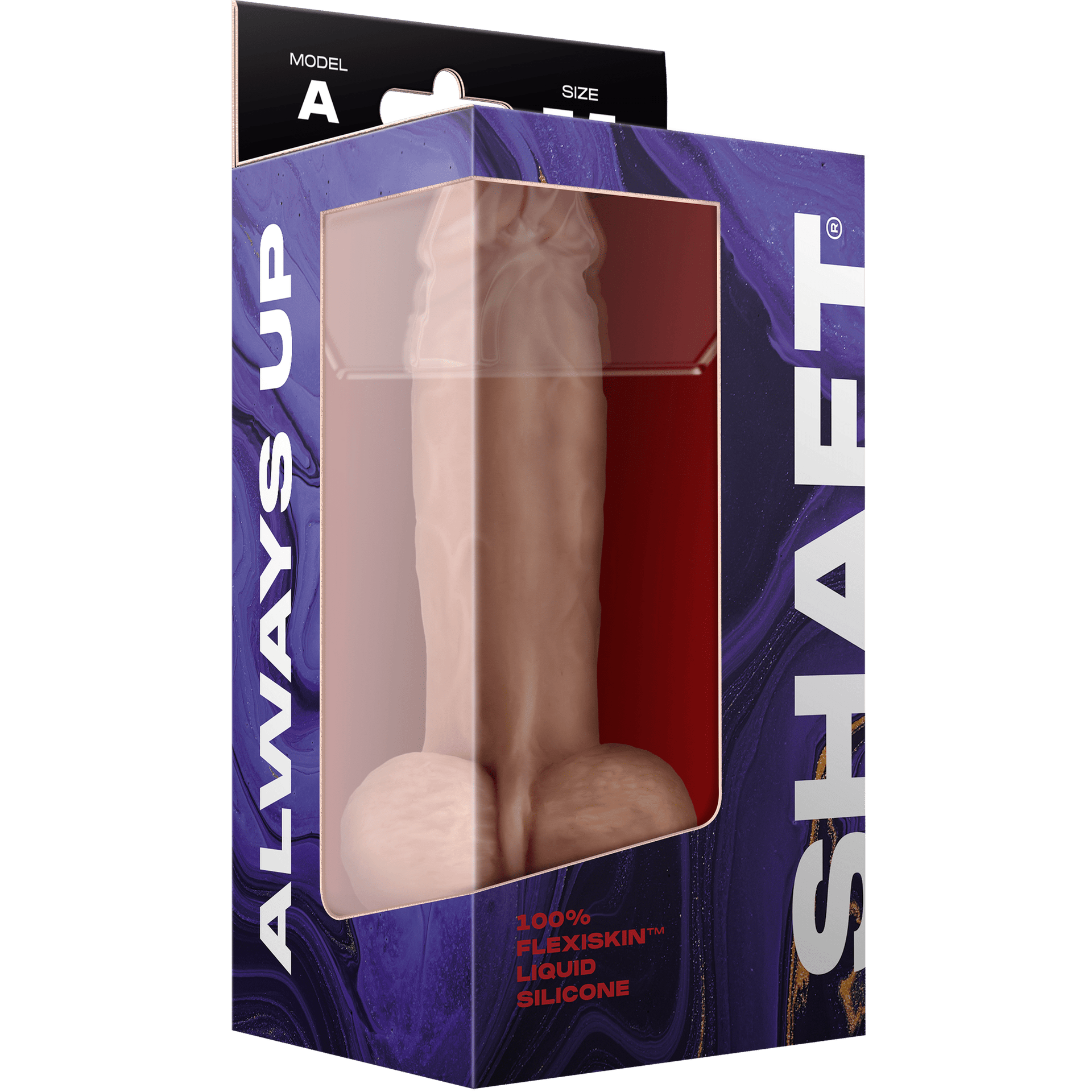 Model A 7.5 Inch Liquid Silicone Dong With Balls Pine