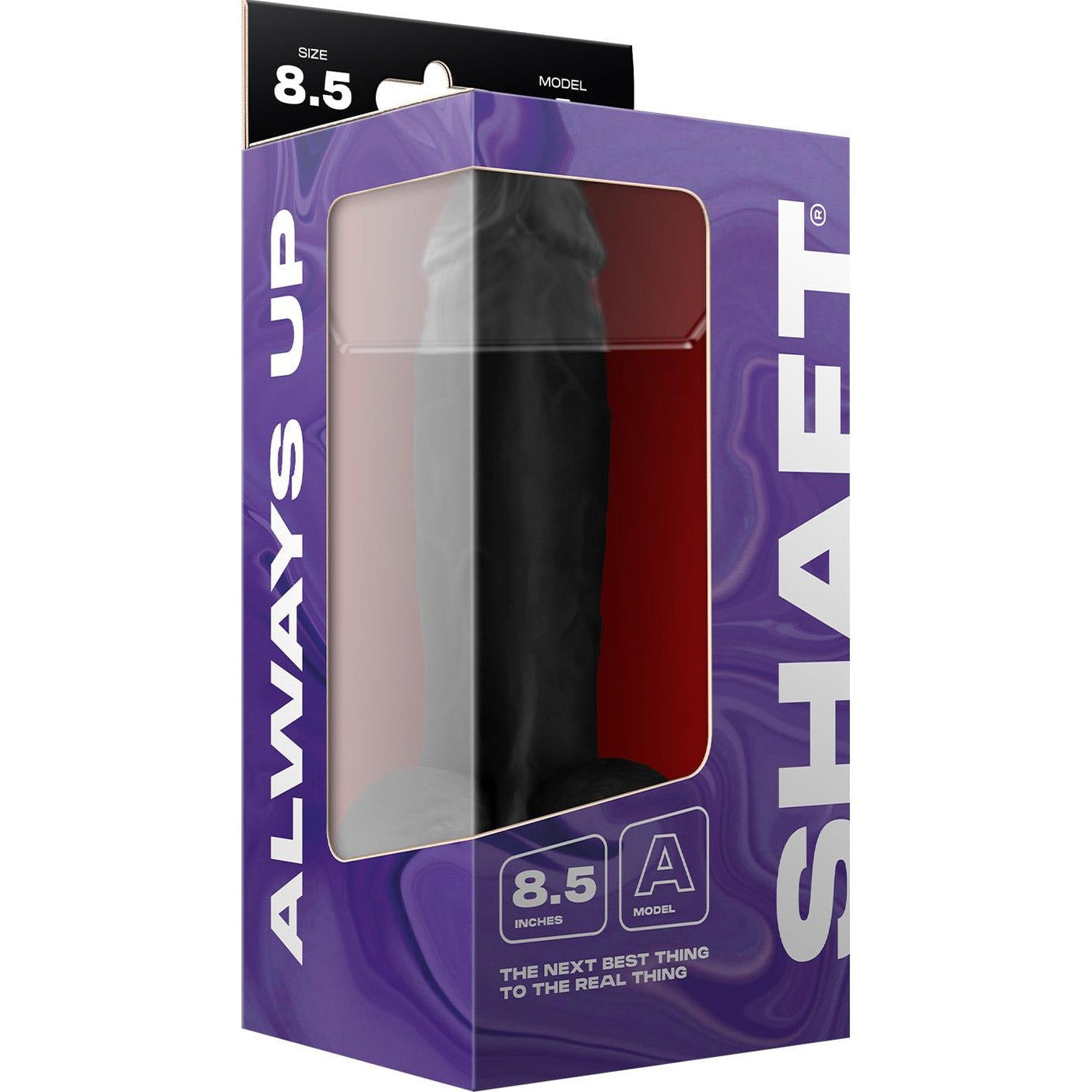 Model A 8.5 Inch Liquid Silicone Dong With Balls Black