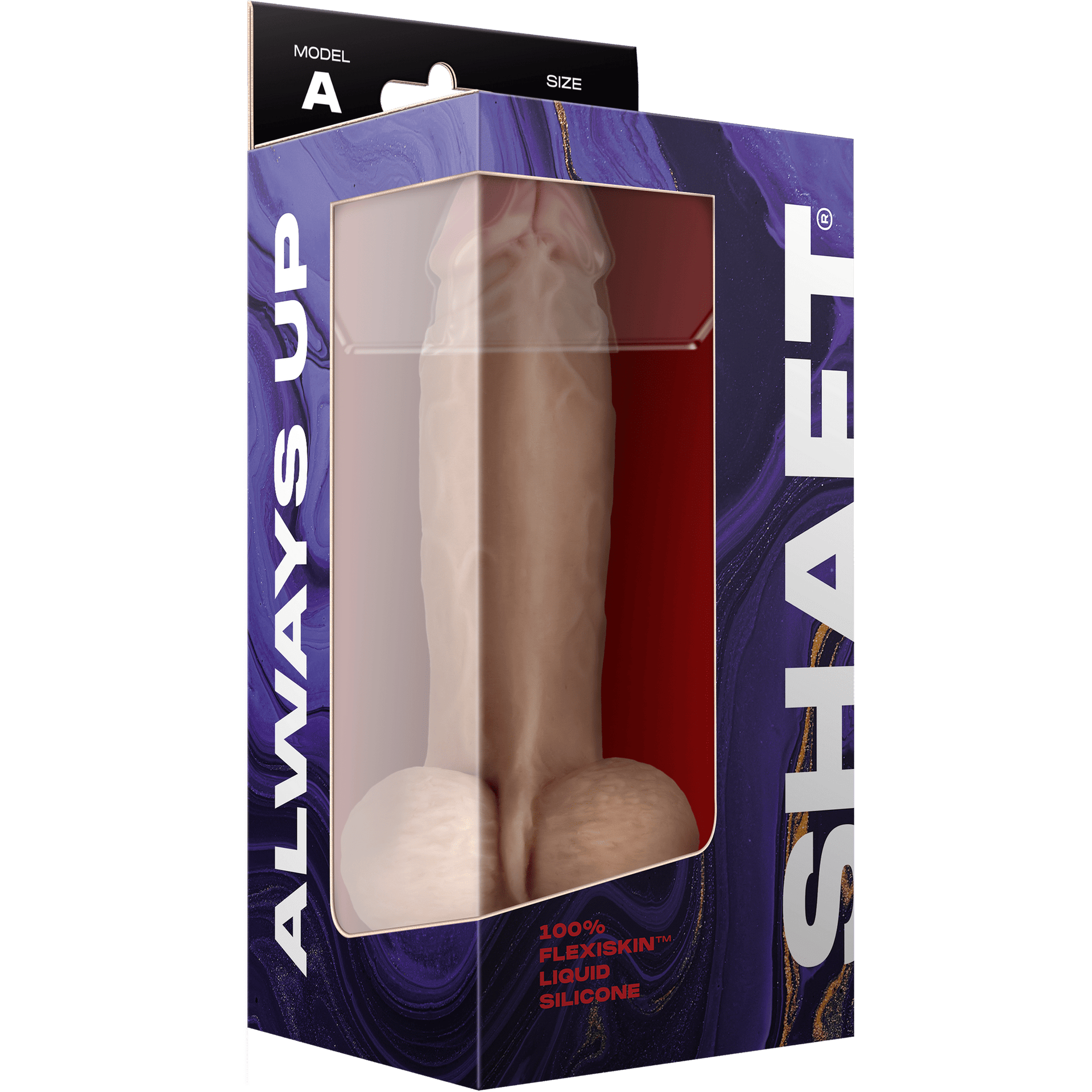 Model A 8.5 Inch Liquid Silicone Dong With Balls Pine