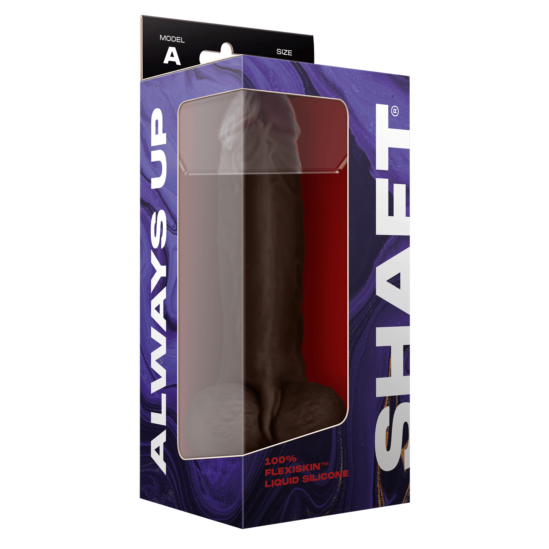 Model A 9.5 Inch Liquid Silicone Dong With Balls Mahogany