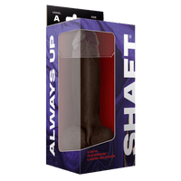 Model A 9.5 Inch Liquid Silicone Dong With Balls Mahogany