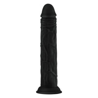 Model J 9.5 Inch Liquid Silicone Dong Black