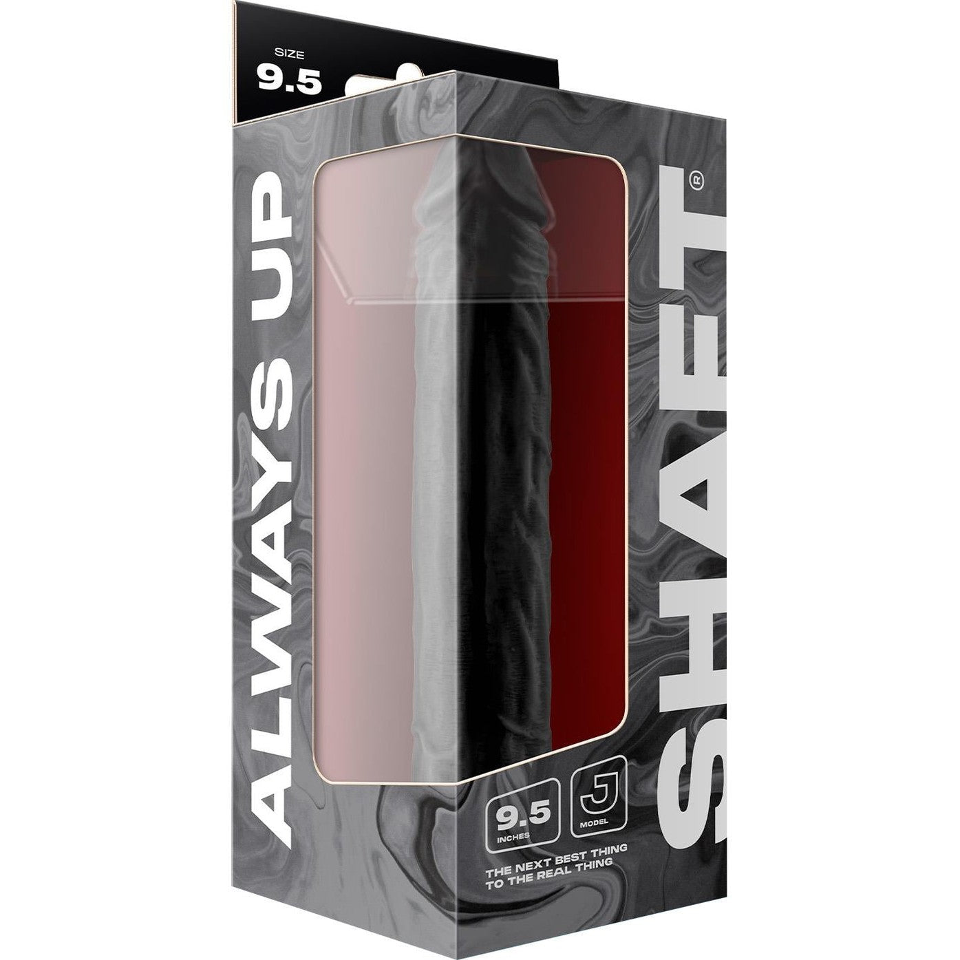 Model J 9.5 Inch Liquid Silicone Dong Black