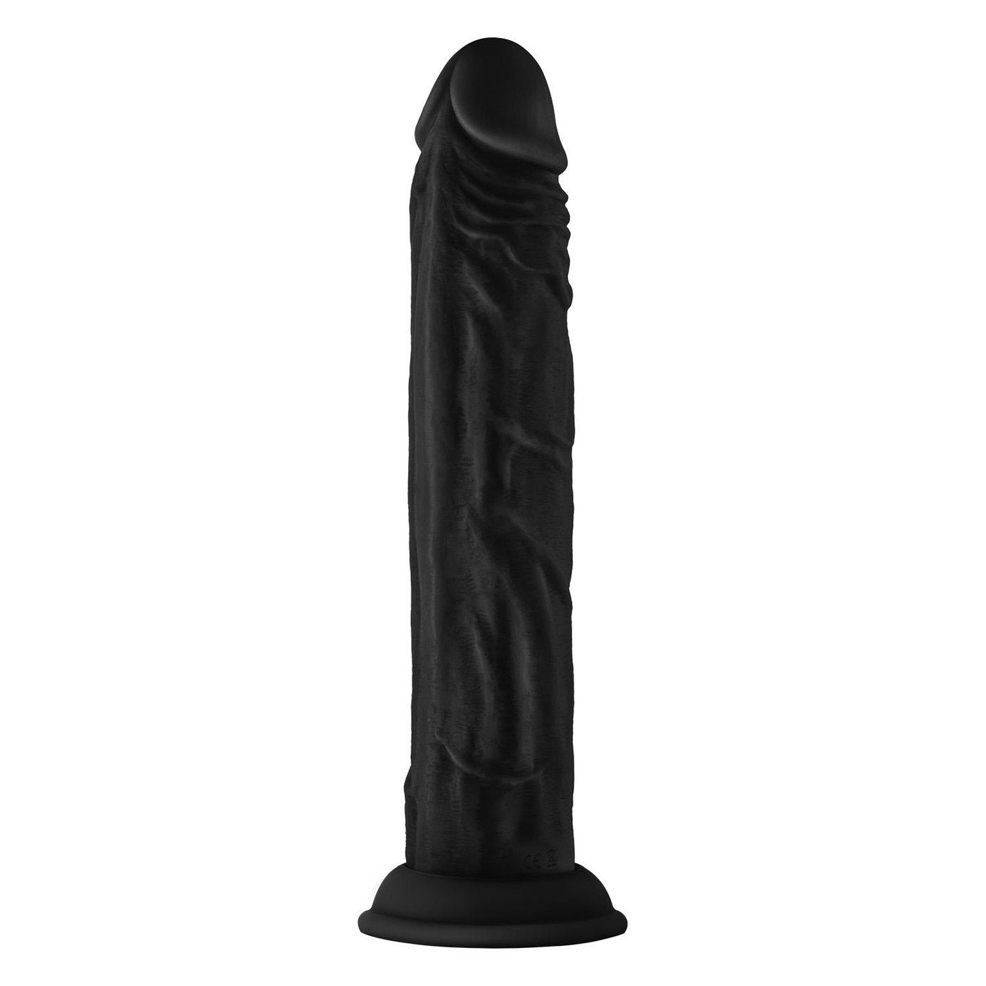 Model J 9.5 Inch Liquid Silicone Dong Black