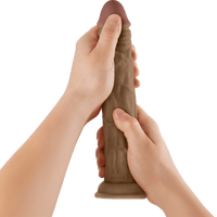 Model J 9.5 Inch Liquid Silicone Dong Oak