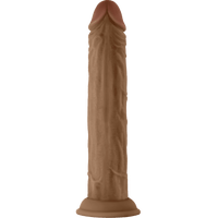 Model J 9.5 Inch Liquid Silicone Dong Oak