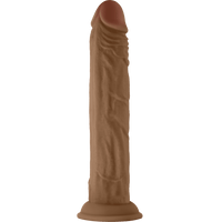 Model J 9.5 Inch Liquid Silicone Dong Oak