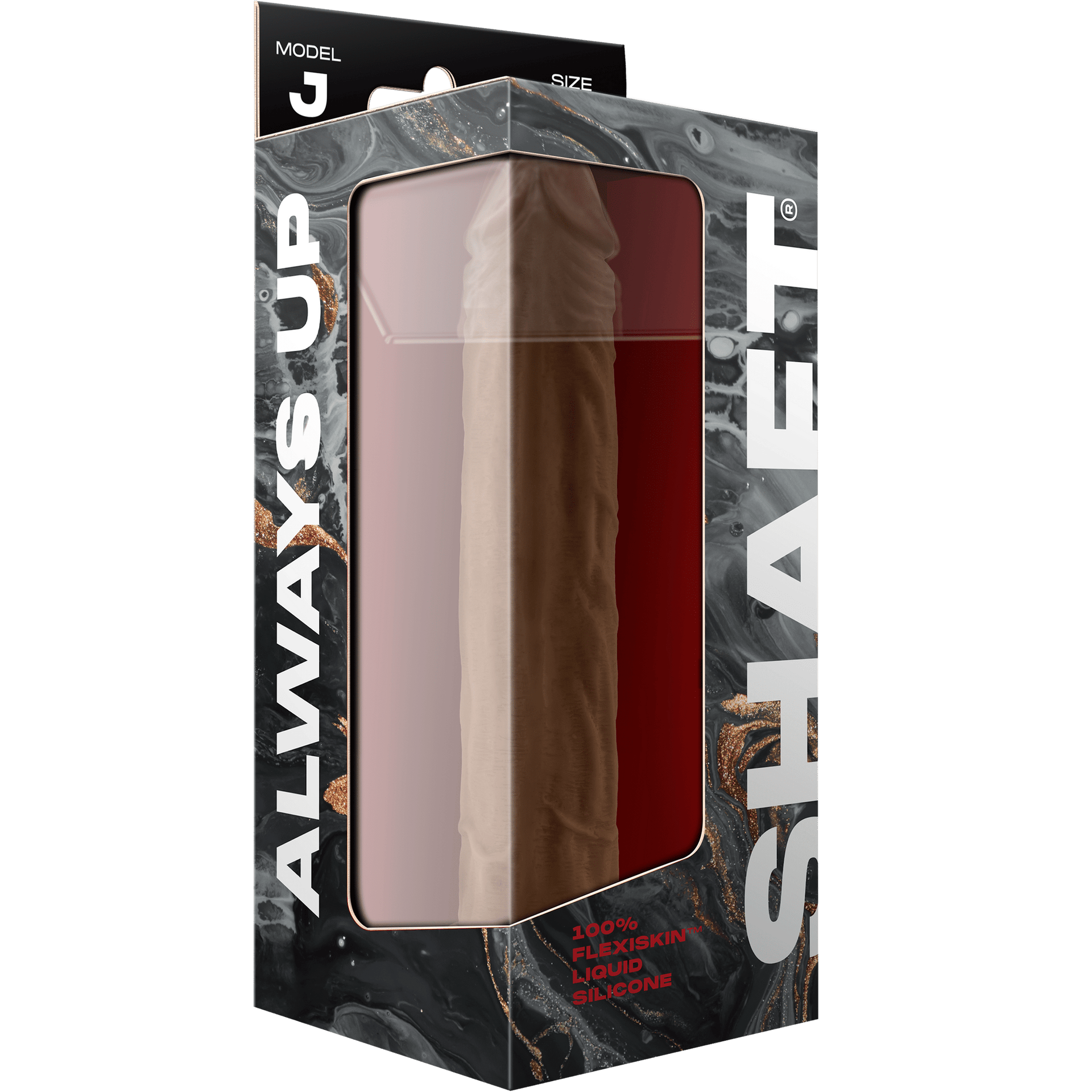 Model J 9.5 Inch Liquid Silicone Dong Oak