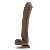 Mr. Ed 13 Inch Dildo With Balls Chocolate