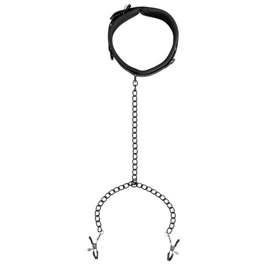 Nännipuristimet kaulapannalla