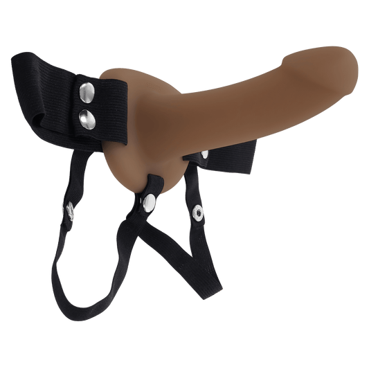Our First Hollow Strap On Dark 6 Inch