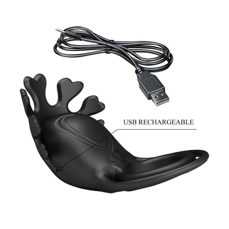 PRETTYLOVE RUBEN - värisevä penisrengas usb