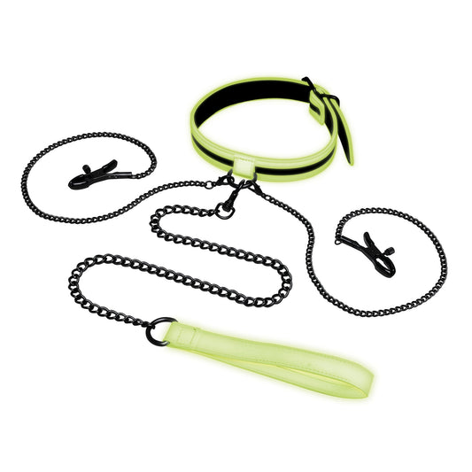 "Glow in the dark kaulapanta nänniklipseillä