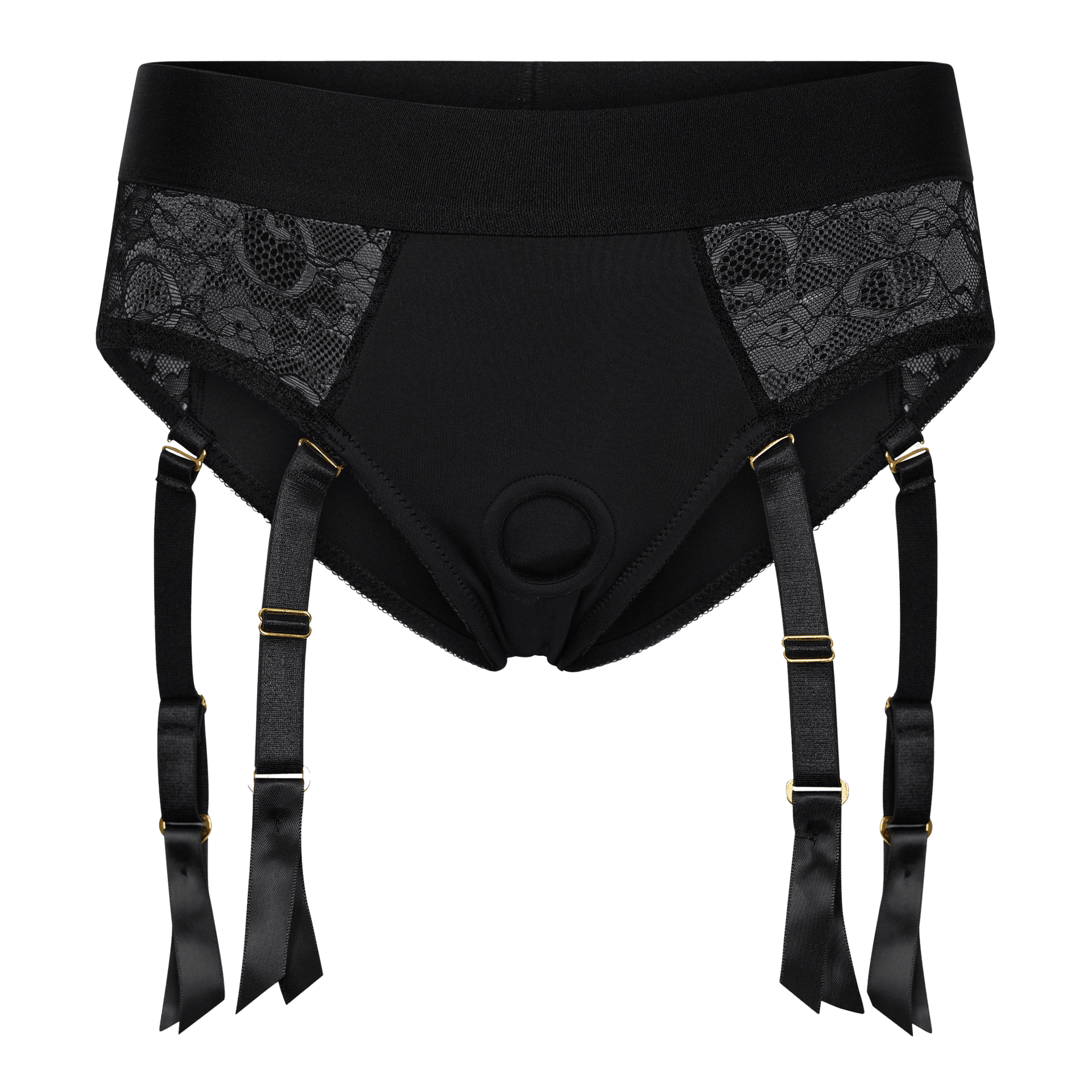 Reva Strap-On Garter Brief With Dildo L