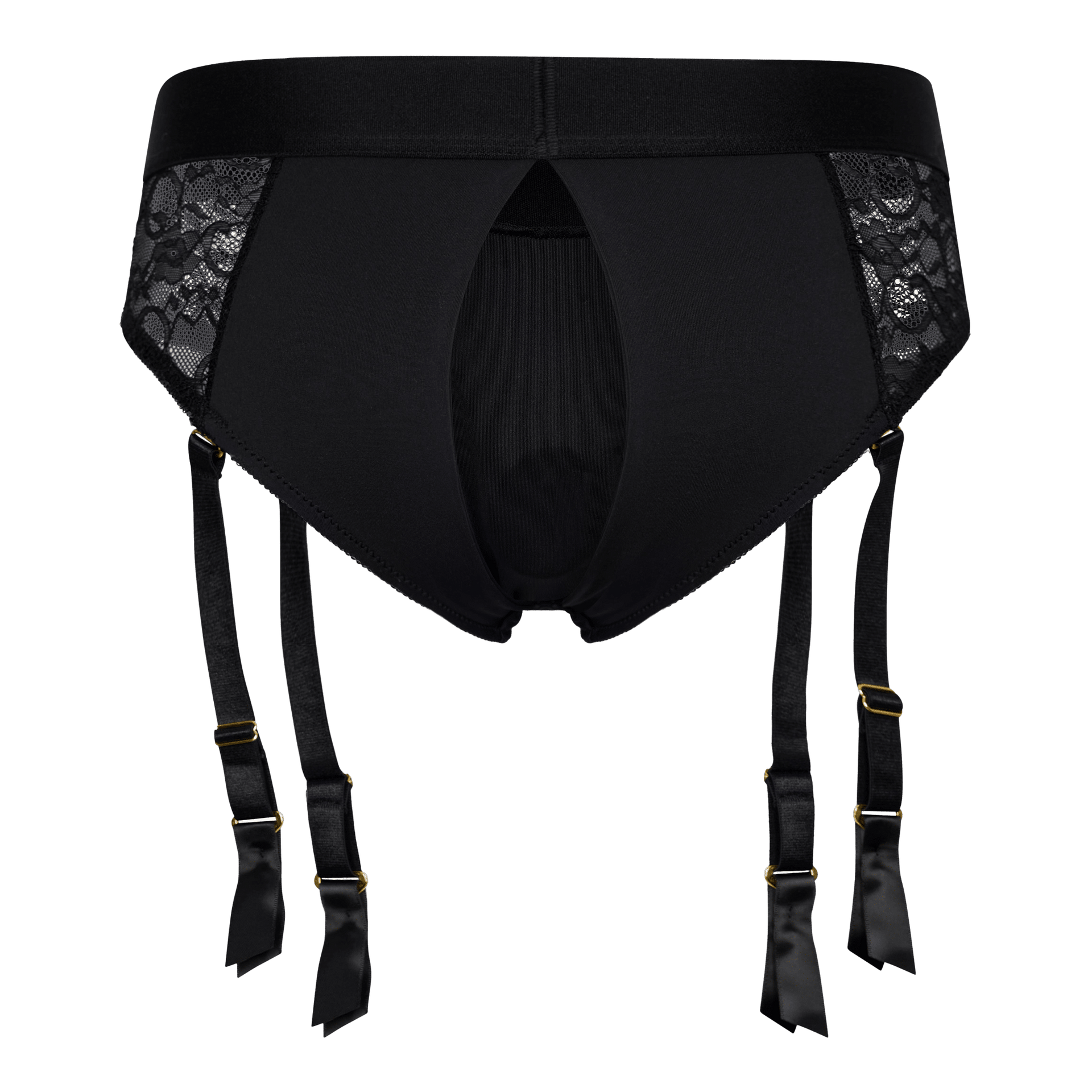 Reva Strap-On Garter Brief With Dildo L