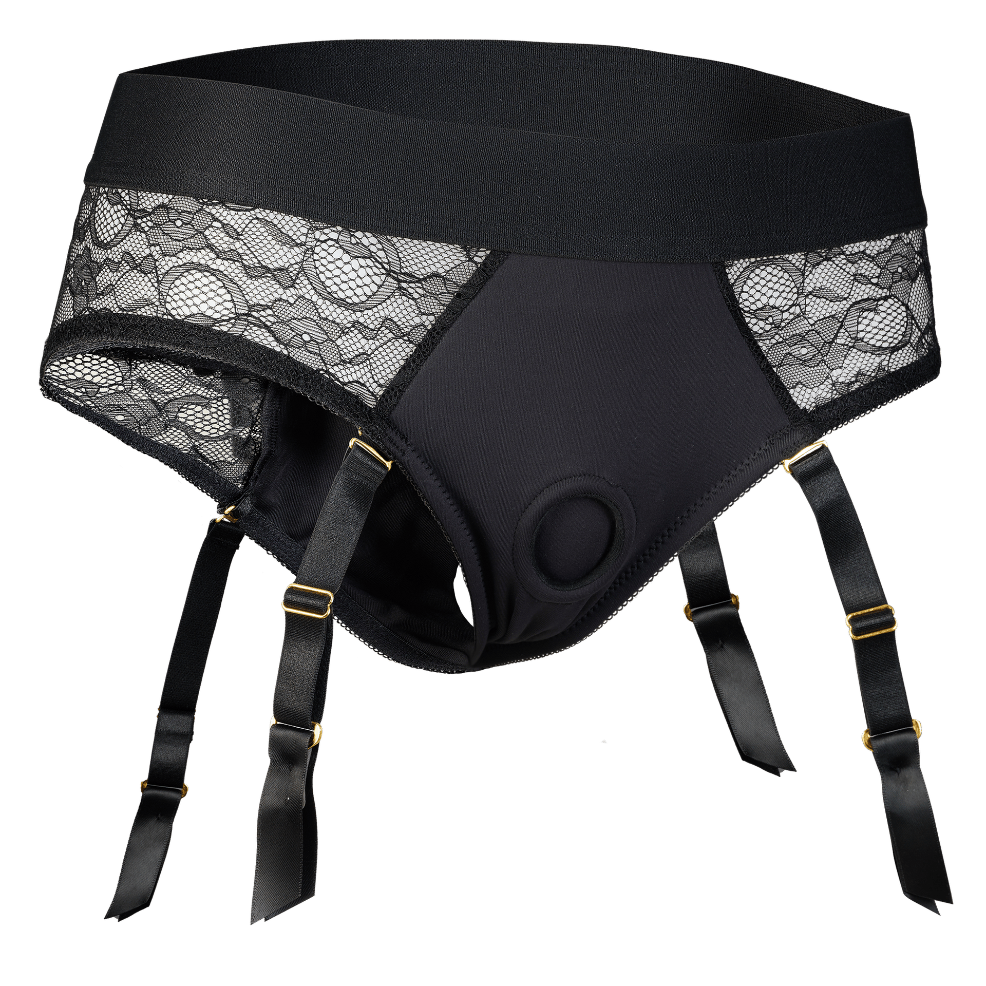 Reva Strap-On Garter Brief With Dildo L