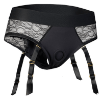 Reva Strap-On Garter Brief With Dildo L