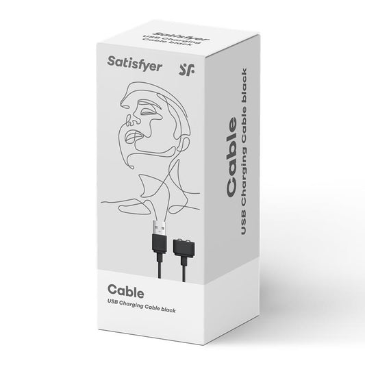 SATISFYER - USB-latauskaapeli valkoinen