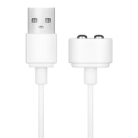 SATISFYER - USB-latauskaapeli valkoinen