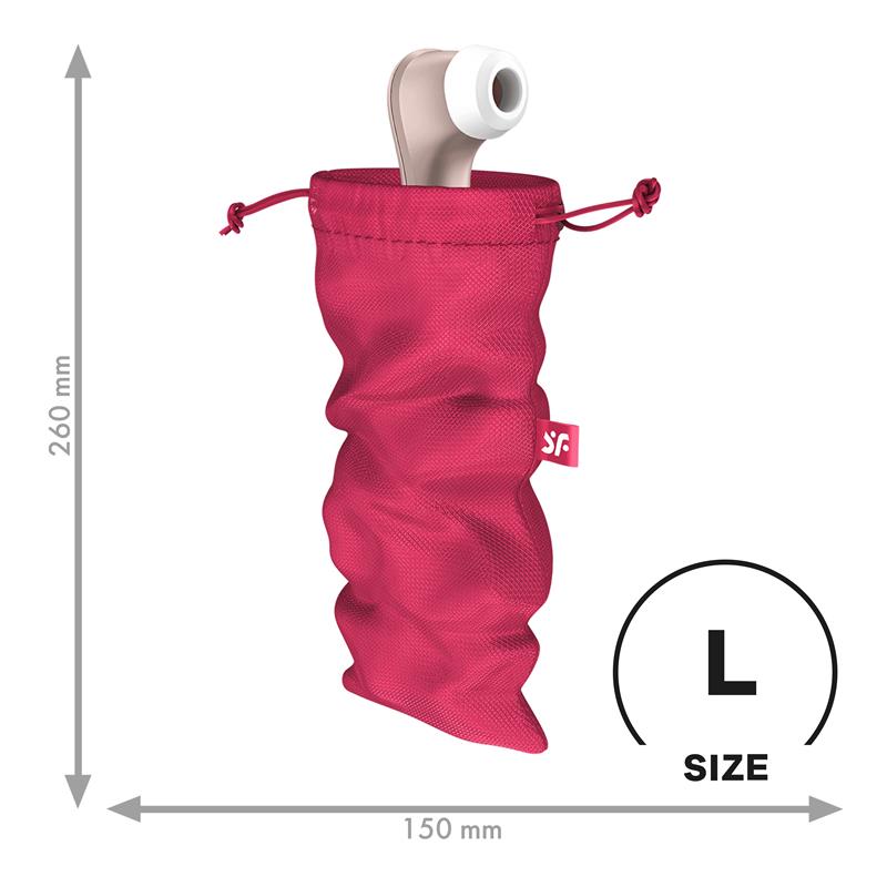 SATISFYER - lelulaukku koko L punainen