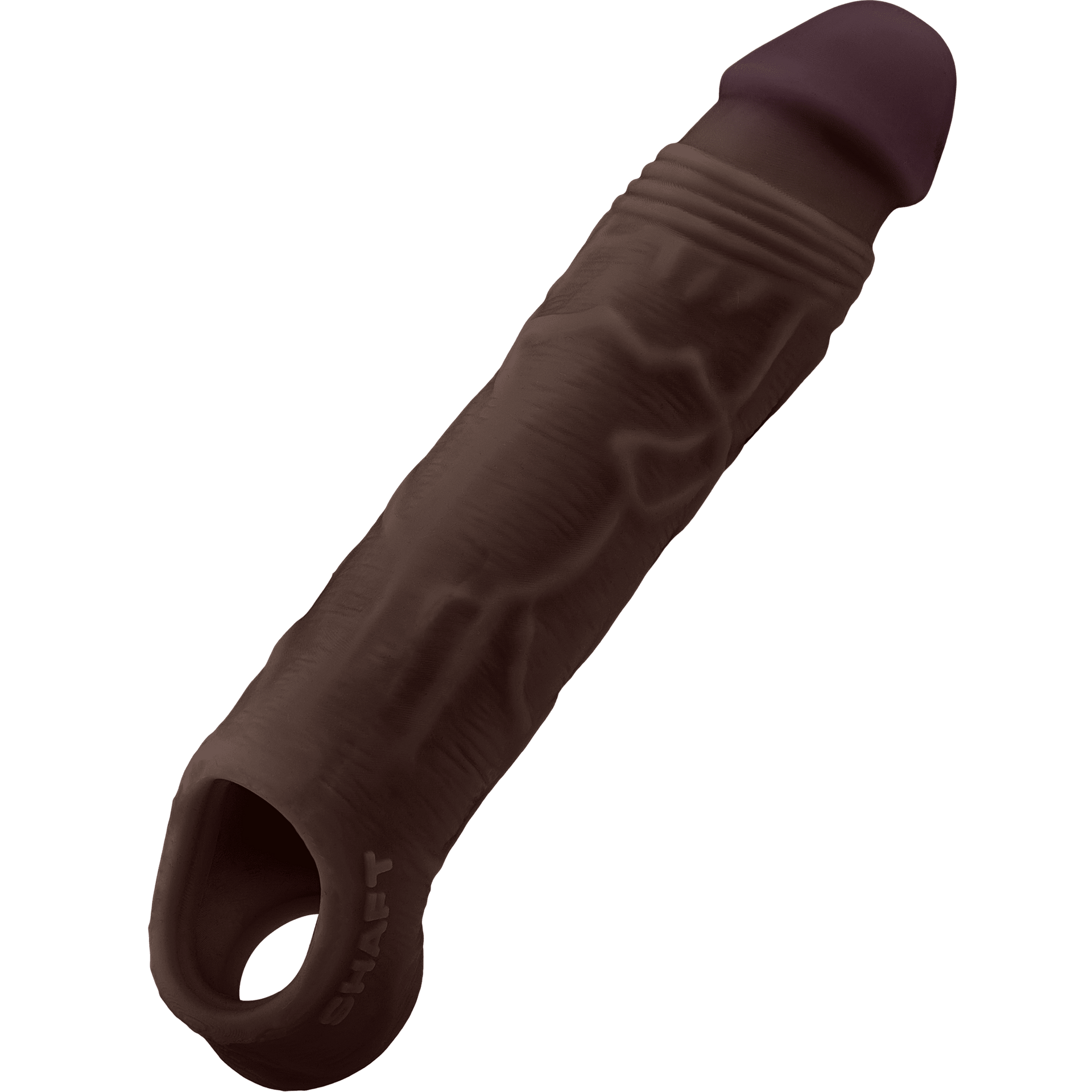 Sheath Model F Size 1 7.8 Inch Liquid Silicone Sleeve Mahogany