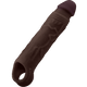 Sheath Model F Size 1 7.8 Inch Liquid Silicone Sleeve Mahogany