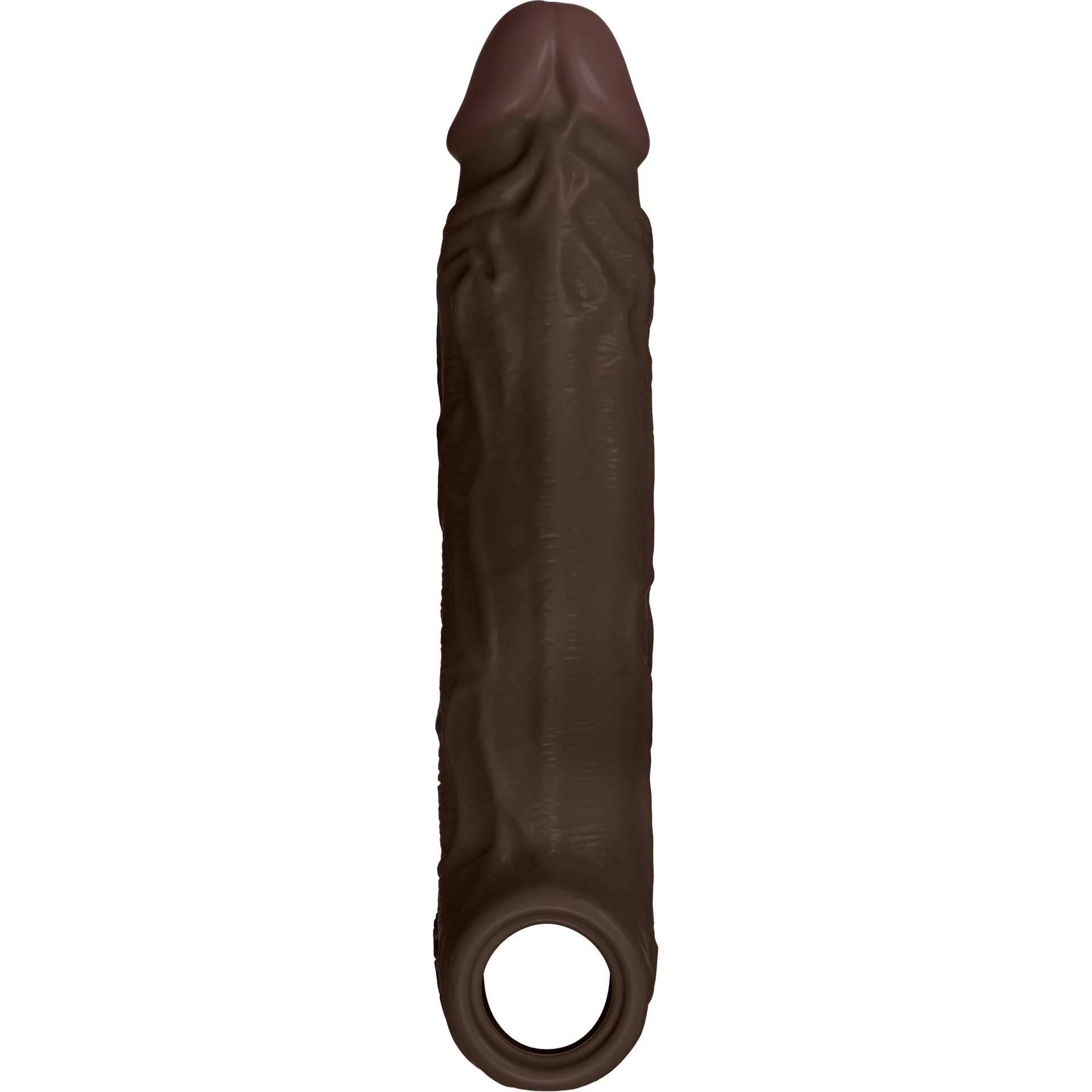 Sheath Model F Size 1 7.8 Inch Liquid Silicone Sleeve Mahogany
