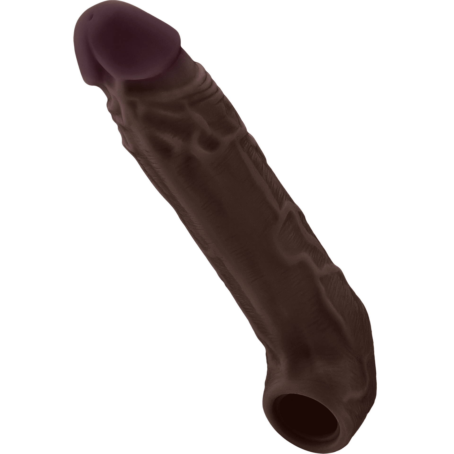 Sheath Model F Size 1 7.8 Inch Liquid Silicone Sleeve Mahogany