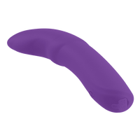 Silikoninen 10-toimintoinen taskukokoinen vibraattori violetti