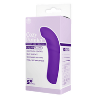 Silikoninen 10-toimintoinen taskukokoinen vibraattori violetti