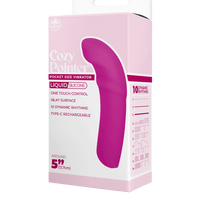 Silikoninen 10-toimintoinen taskukokoinen vibraattori vaaleanpunainen