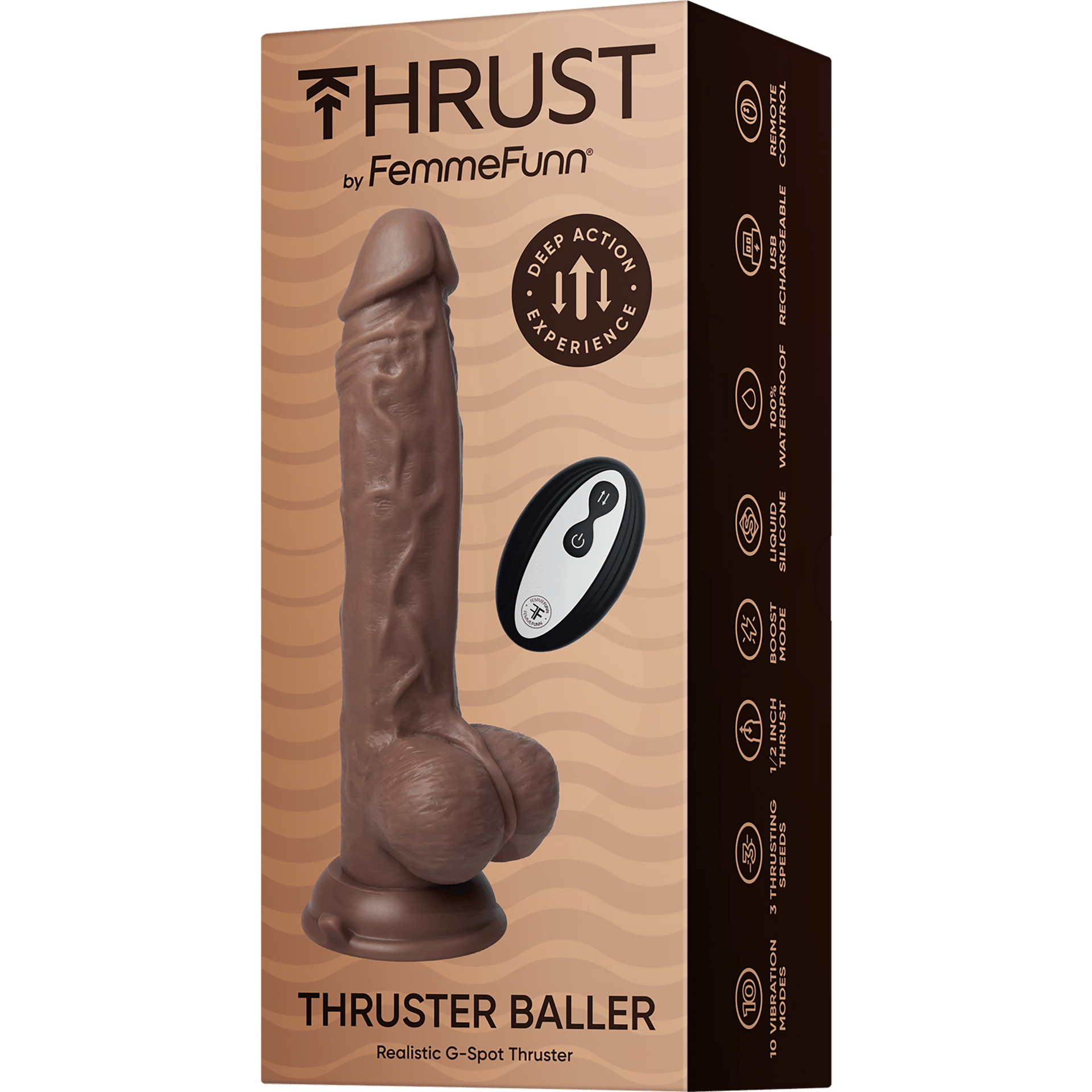 Värisevä dildo kaukosäätimellä