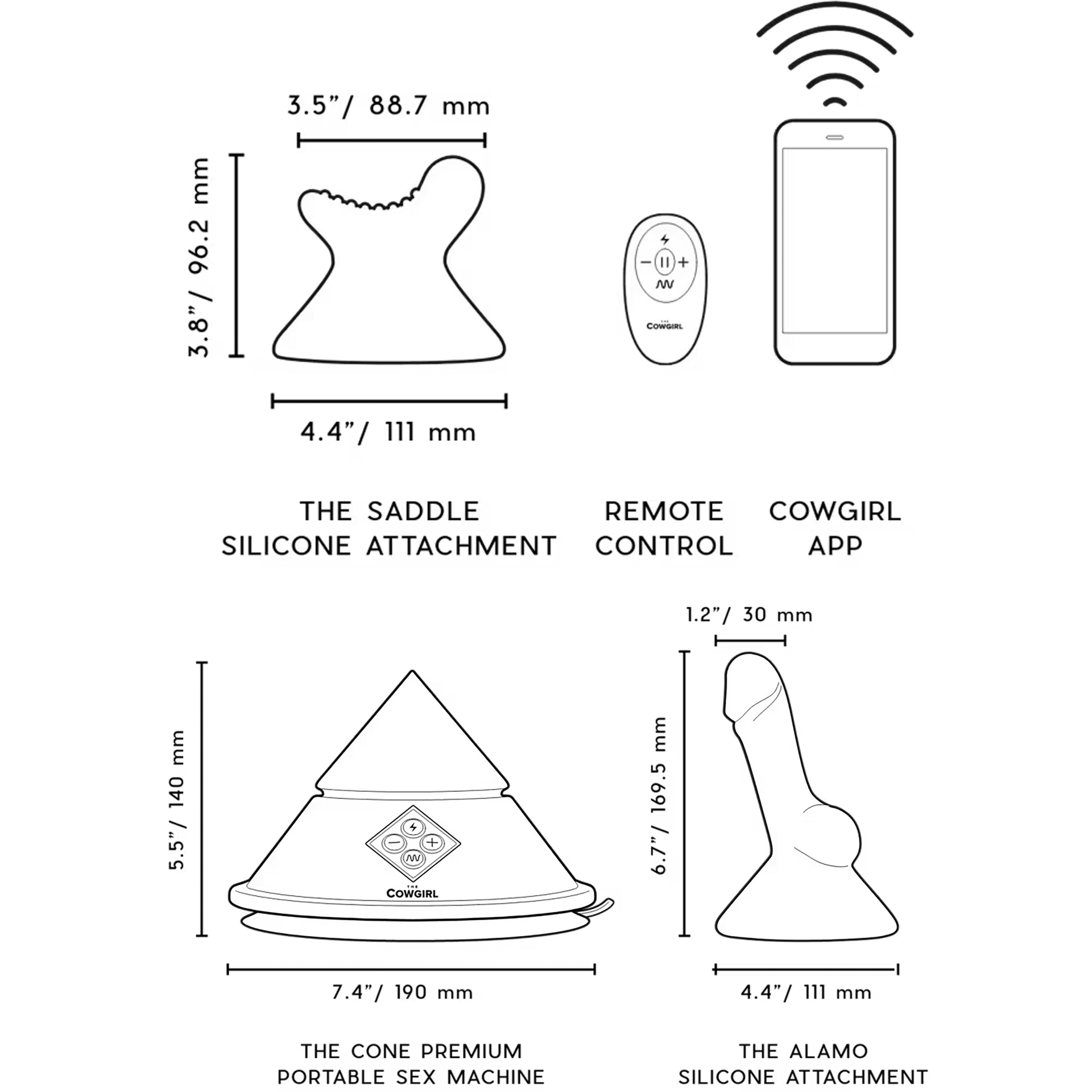 "The Cowgirl Cone" panokone-setti