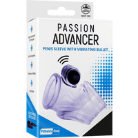 Tpe Penis Sleeve With 10 Dynamic Rhythms Vibrating Bullet Clear