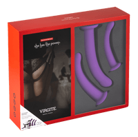 Universal Harness With Purple Dildo Set Sizes S M L Purple