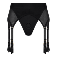 Vail Strap-On Garter Thong With Dildo L
