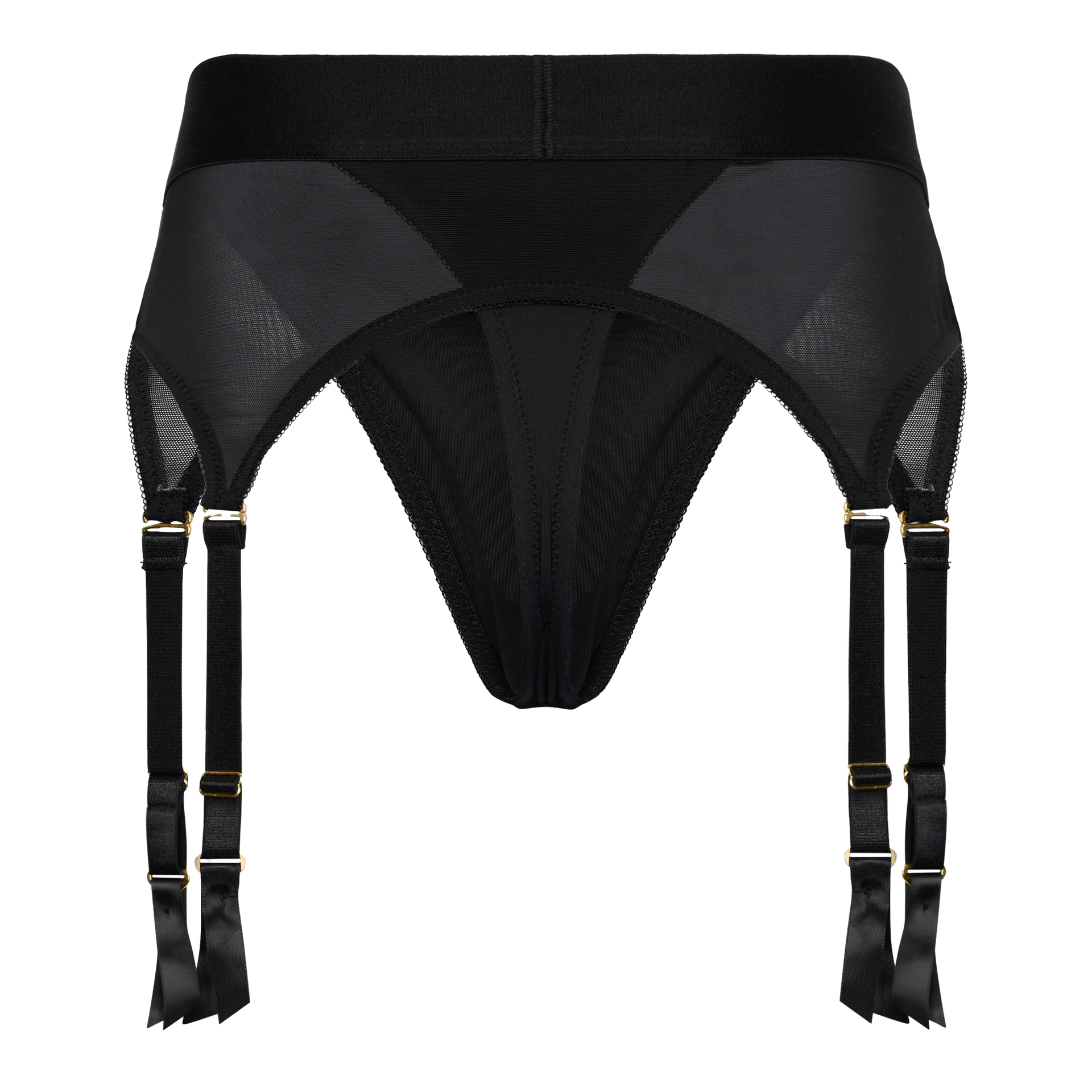 Vail Strap-On Garter Thong With Dildo L