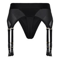 Vail Strap-On Garter Thong With Dildo L