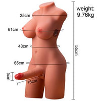 Miah Lady Boy - realistinen torso värisevällä peniksellä